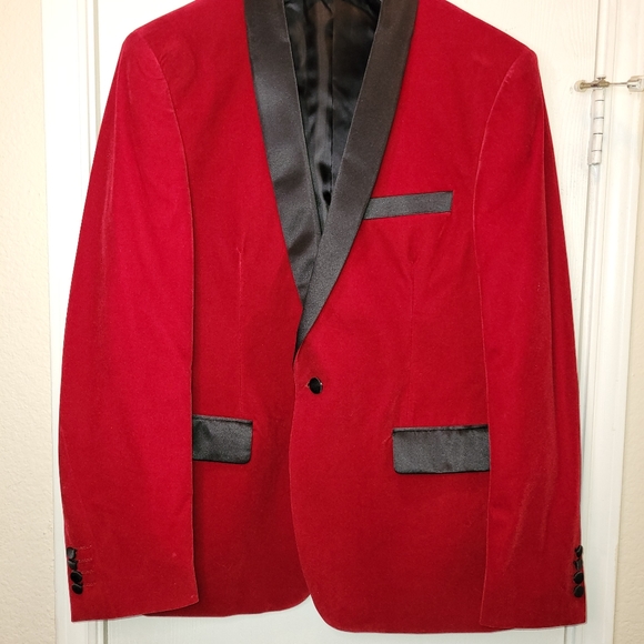 Tailored Recreation Premium Red Suede Sports Blazer sz Large/42 - Picture 1 of 5
